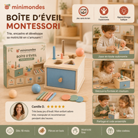 Boîte de Tri Montessori en Bois