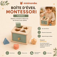 Boîte de Tri Montessori en Bois