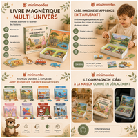 Livre-Puzzle Magnétique Créatif
