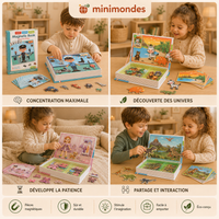 Livre-Puzzle Magnétique Créatif