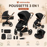 Poussette 3-en-1 Compacte