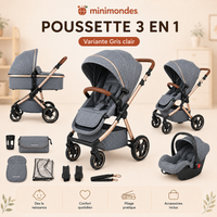 Poussette 3-en-1 Compacte