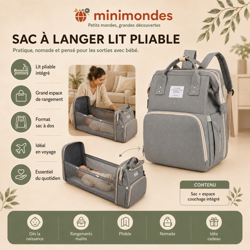 Sac à langer 3-en-1 Nomade — vue principale