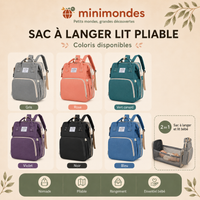 Sac à langer 3-en-1 — poches et rangements