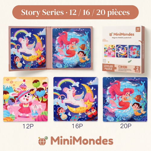 Puzzle Magnétique Évolutif MiniMondes — Imaginaire