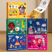 Coffret 5 Livres-Puzzles Magnétiques