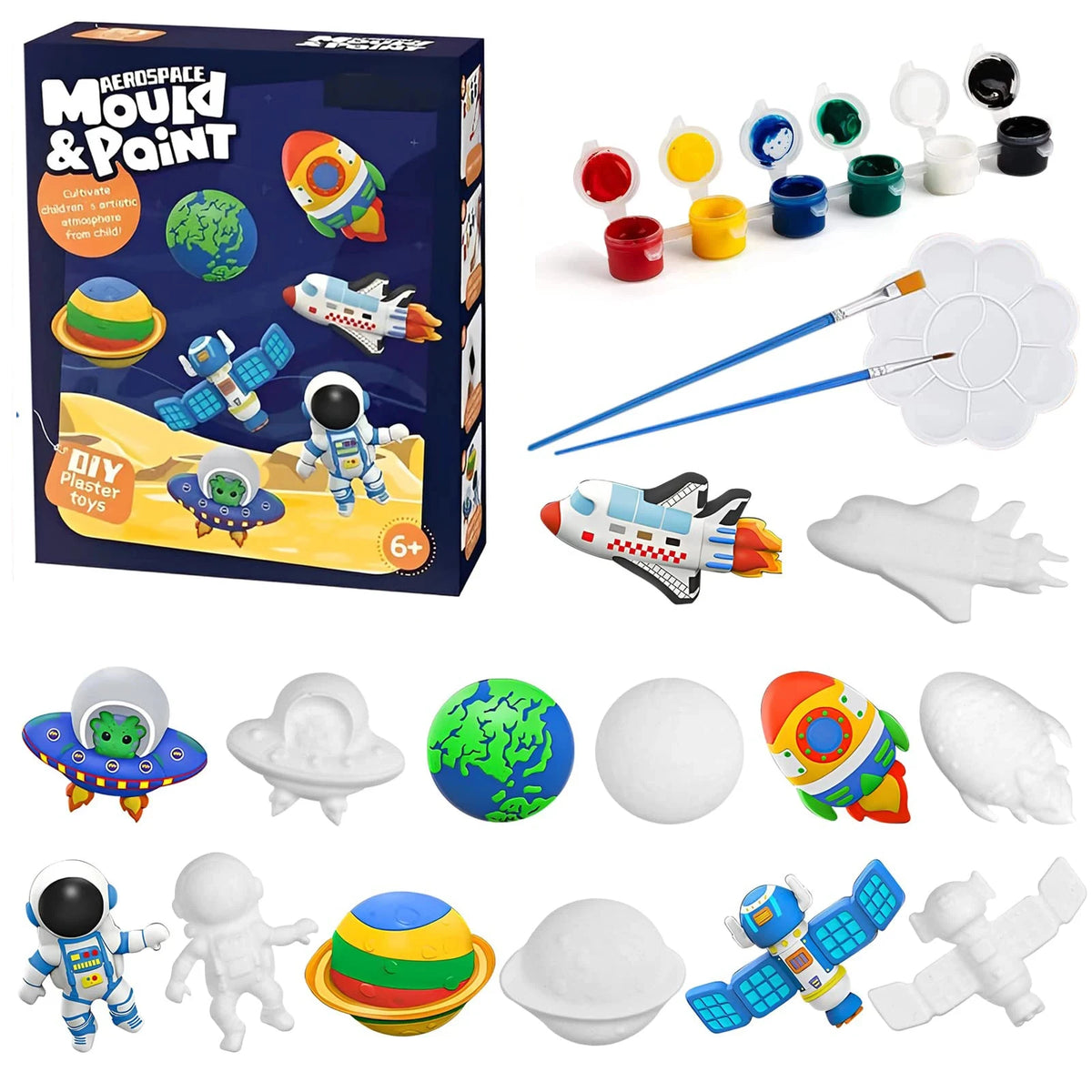 Kit Moulage & Peinture Plâtre — coule et peins tes figurines, dès 6 ans