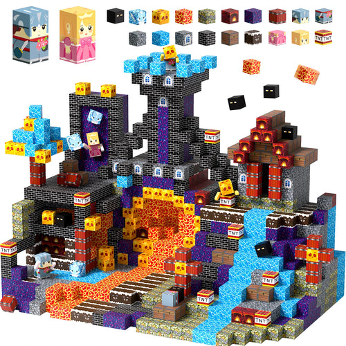 Blocs Magnétiques 150 Pièces — château & aventure à bâtir, dès 6 ans