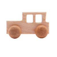 Petites Voitures d'Éveil Silicone & Bois — à mâchouiller et à rouler, dès 1 an