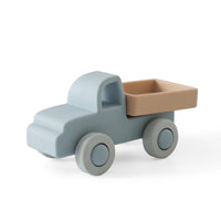 Petites Voitures d'Éveil Silicone & Bois — à mâchouiller et à rouler, dès 1 an