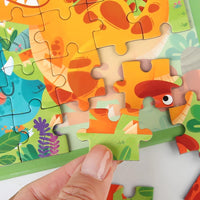 Livre-Puzzle Magnétique « Animaux » — jeu silencieux dès 3 ans