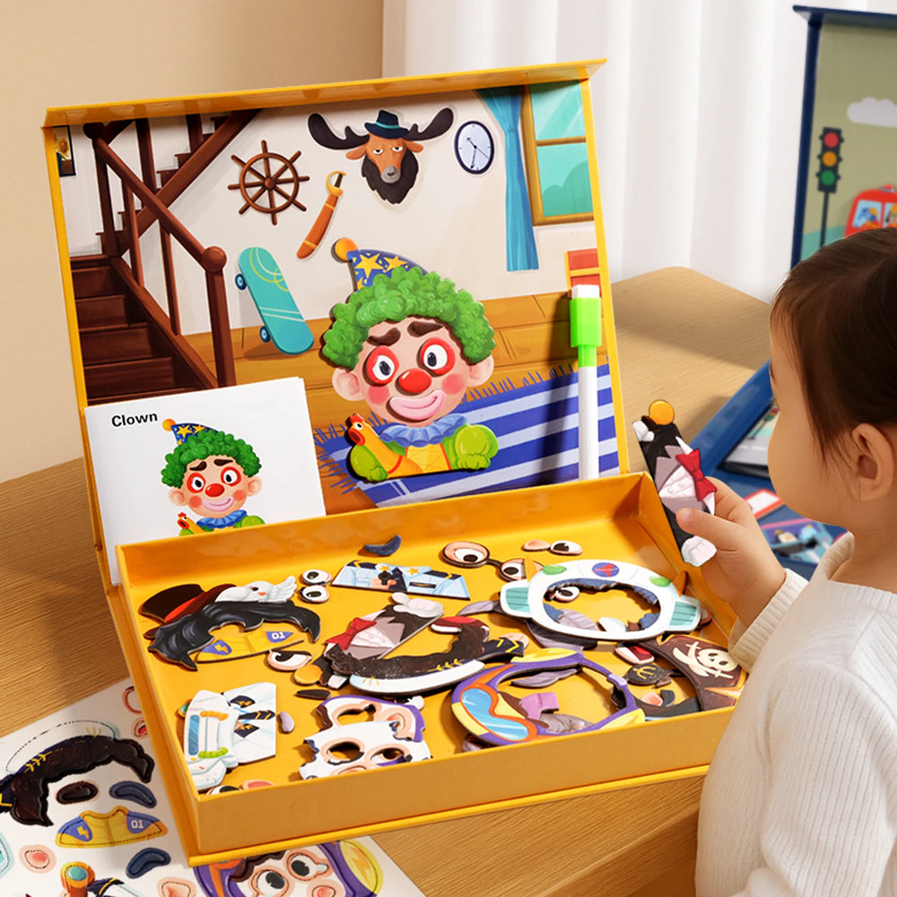 Coffret 5 Livres-Puzzles Magnétiques