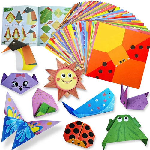 Kit Origami Enfant — papiers imprimés & guide illustré, dès 6 ans