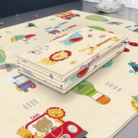 Tapis de Jeu Pliable Réversible 180×100 cm — sol doux & motifs éducatifs, dès la naissance