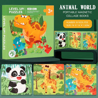 Livre-Puzzle Magnétique « Animaux » — jeu silencieux dès 3 ans