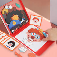 Livre-Puzzle Magnétique Créatif